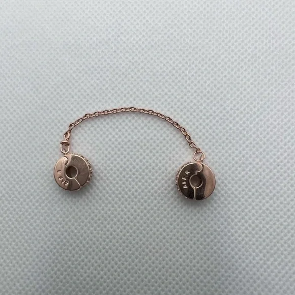 Pandora new Clear Pavé Safety Chain Clip Charm